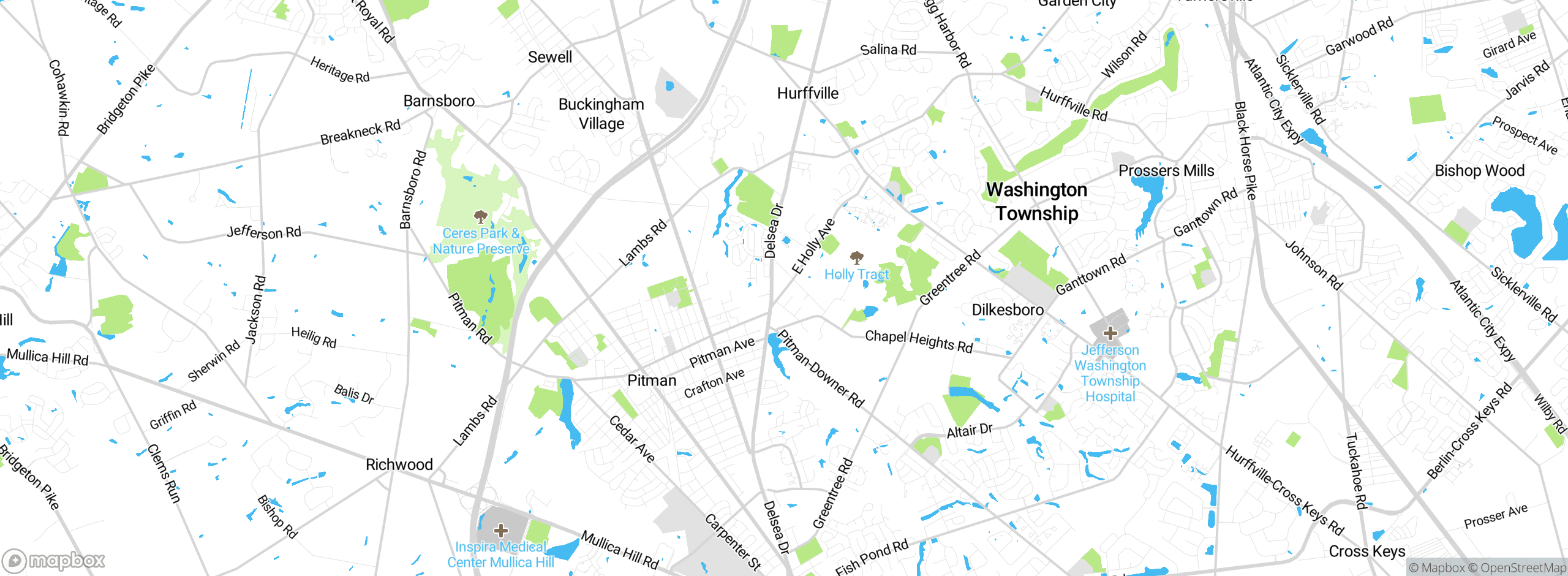 Map showing approximate location