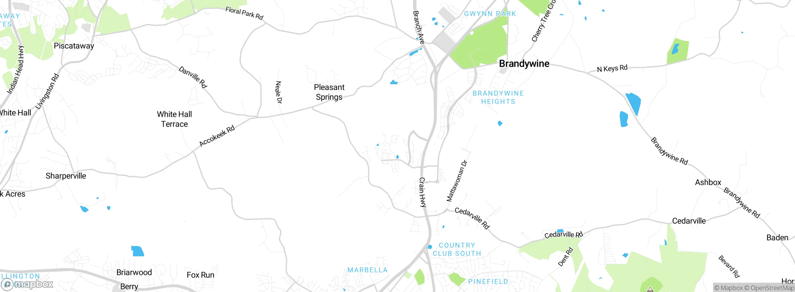 Map showing approximate location