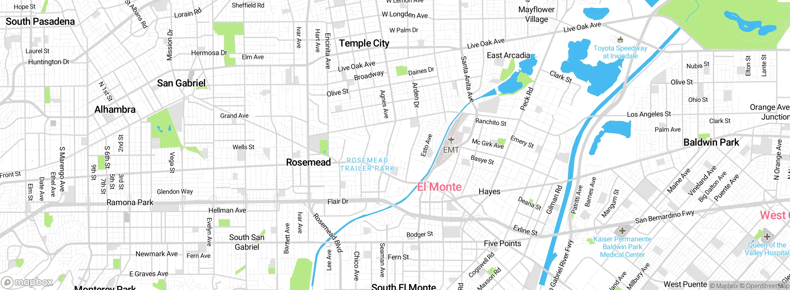 Map showing approximate location