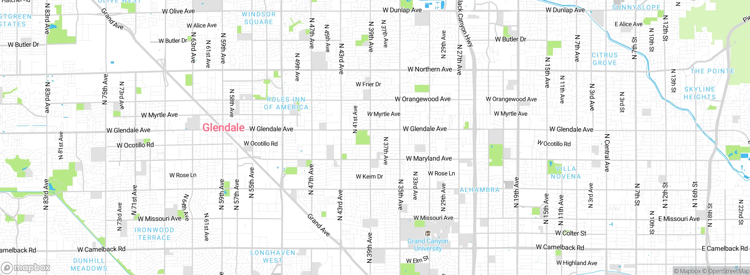 Map showing approximate location