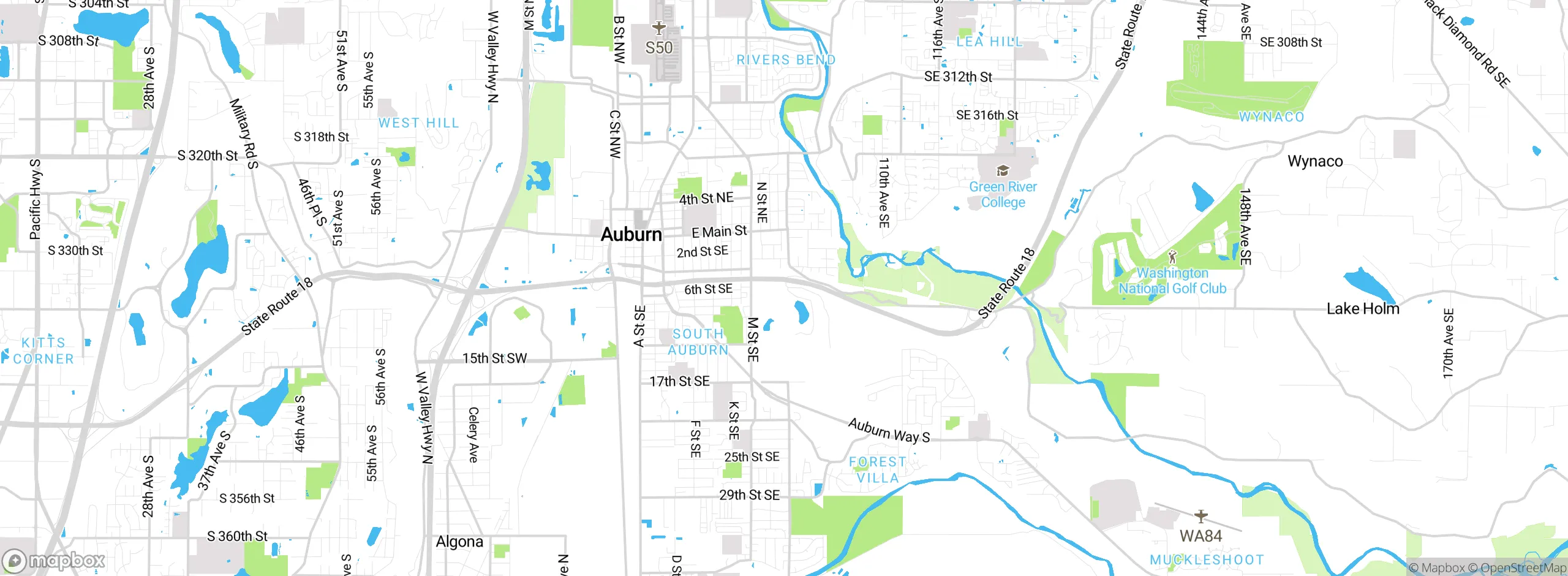 Map showing approximate location