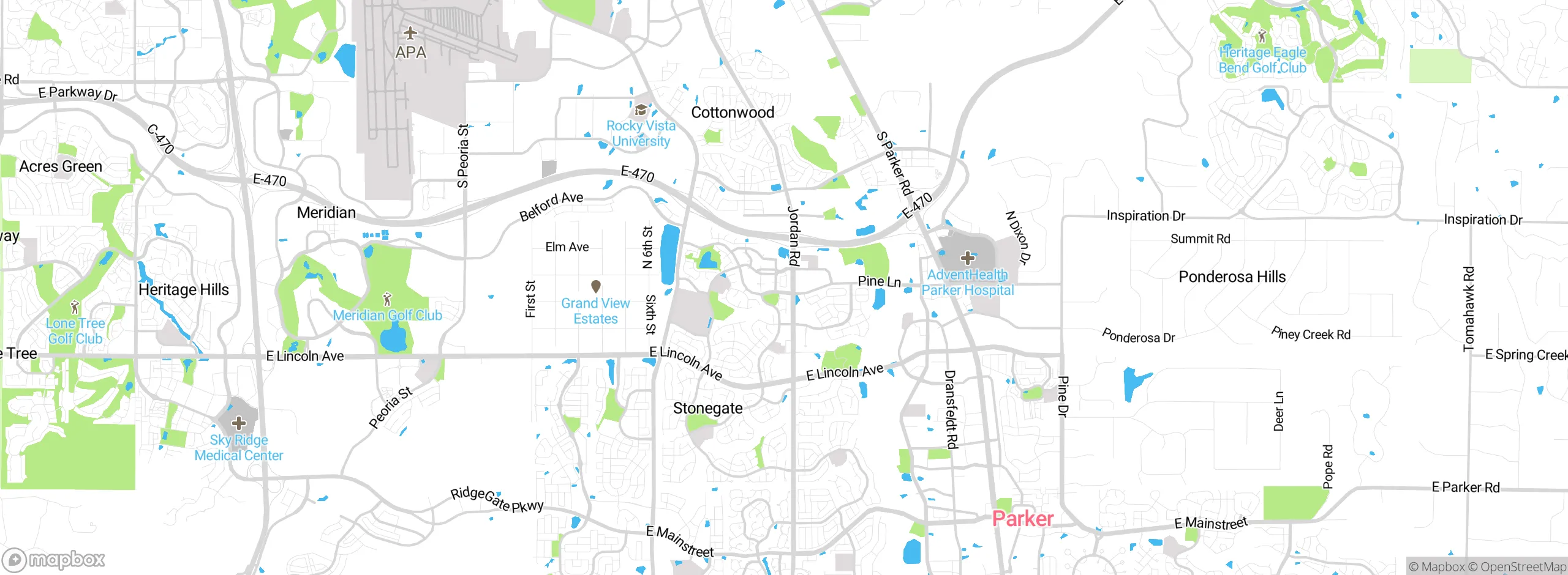 Map showing approximate location