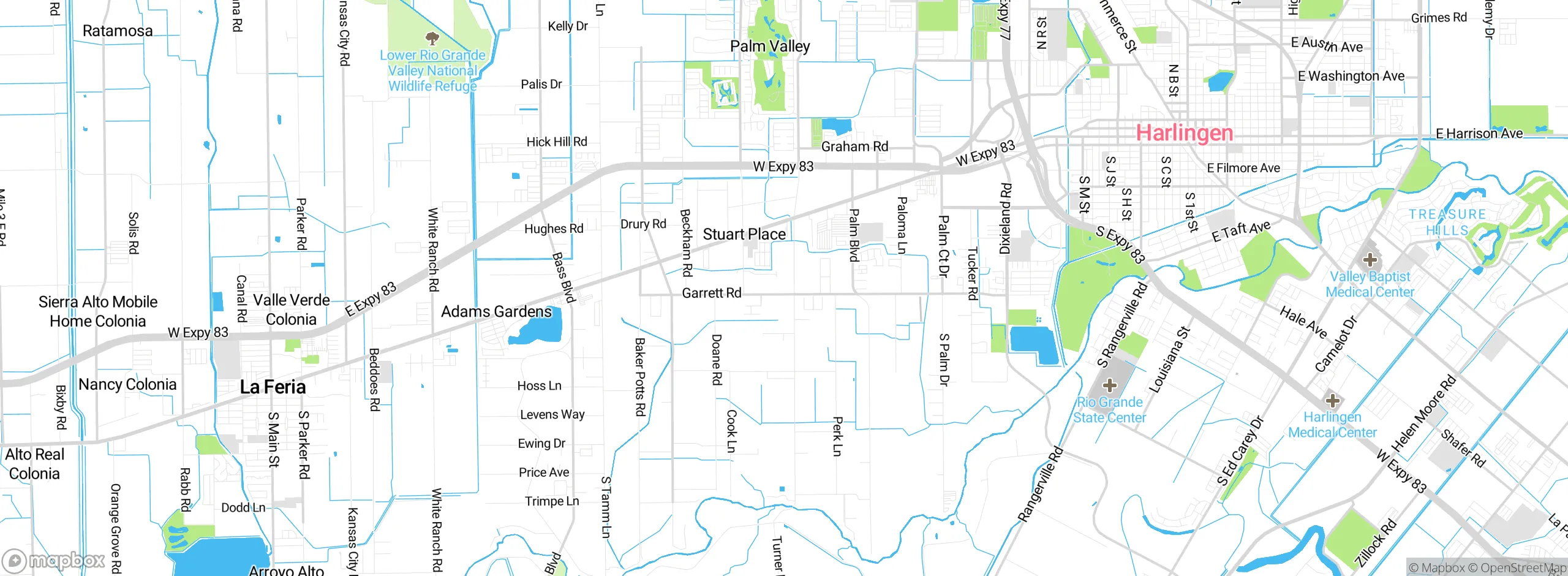 Map showing approximate location
