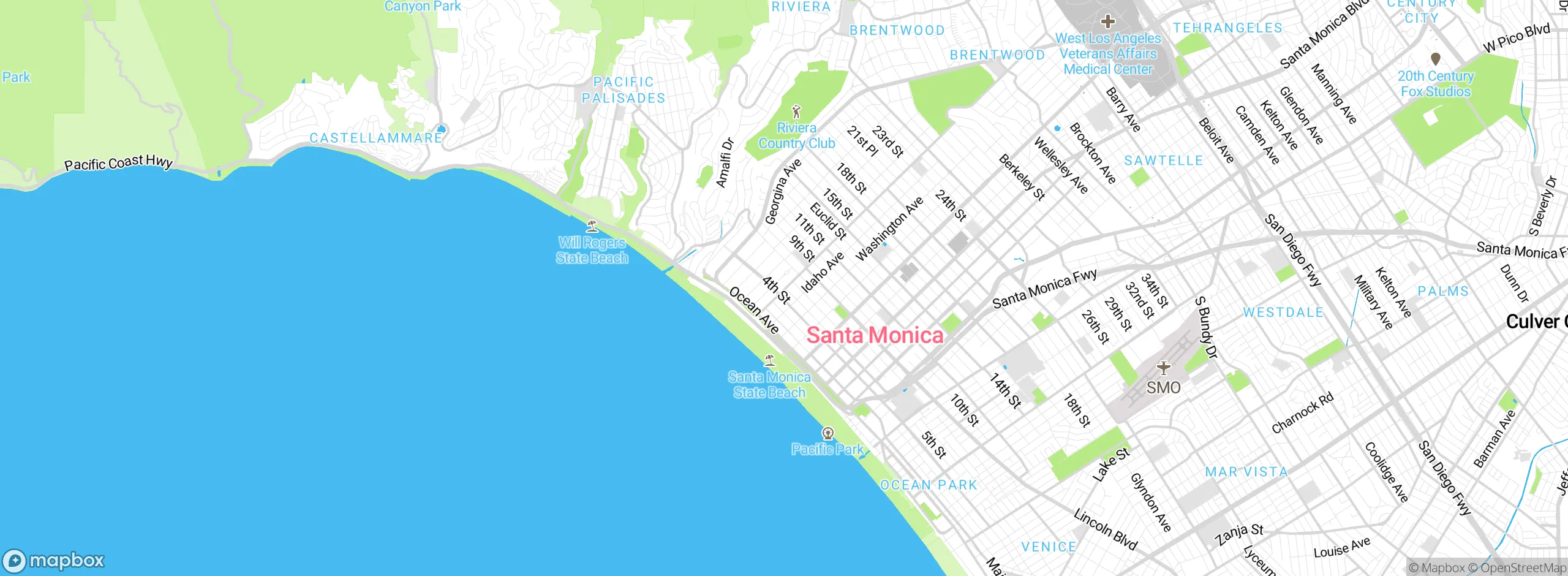 Map showing approximate location