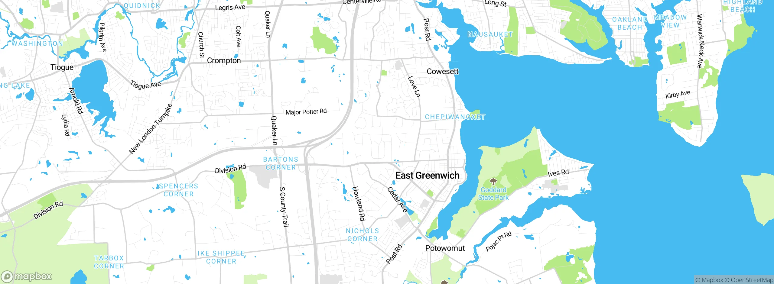 Map showing approximate location