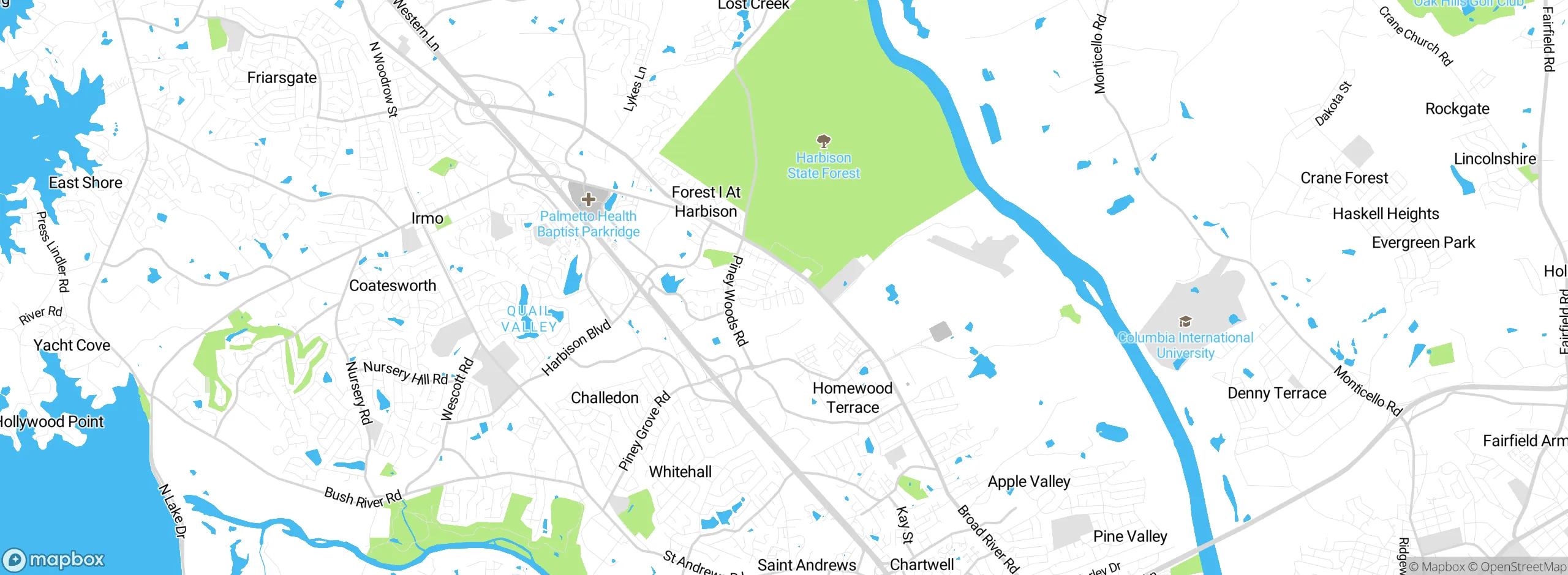 Map showing approximate location