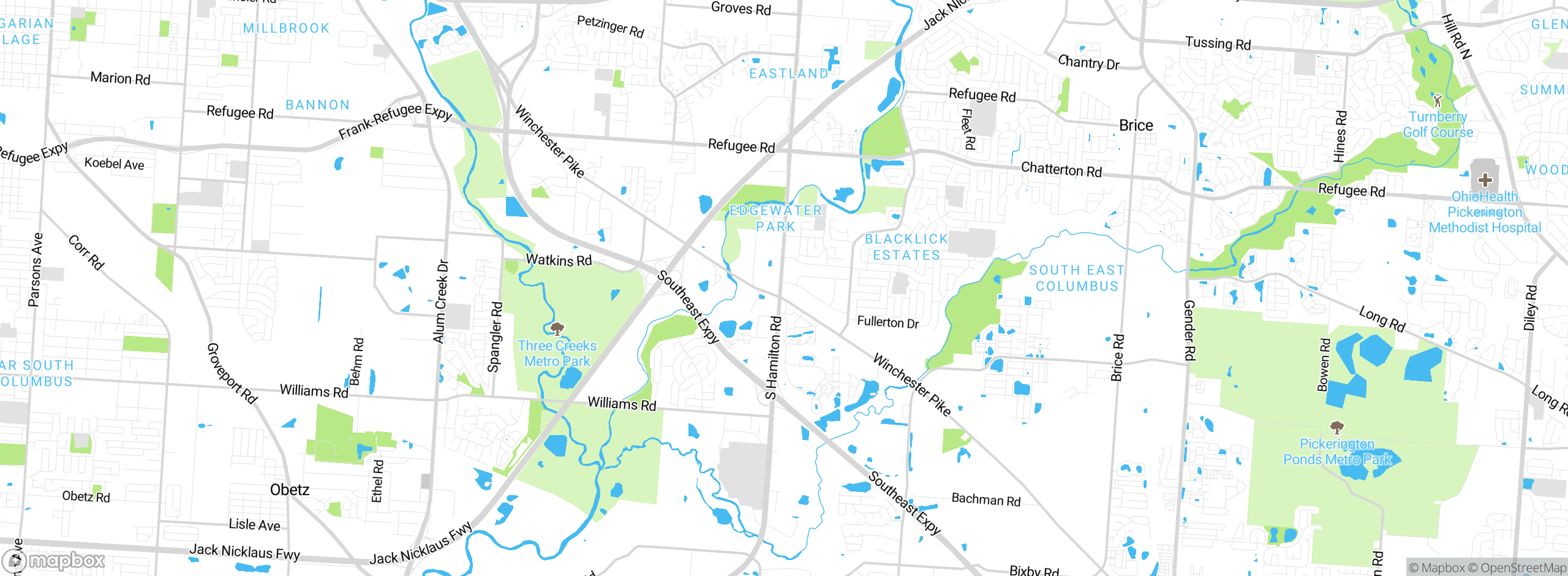Map showing approximate location