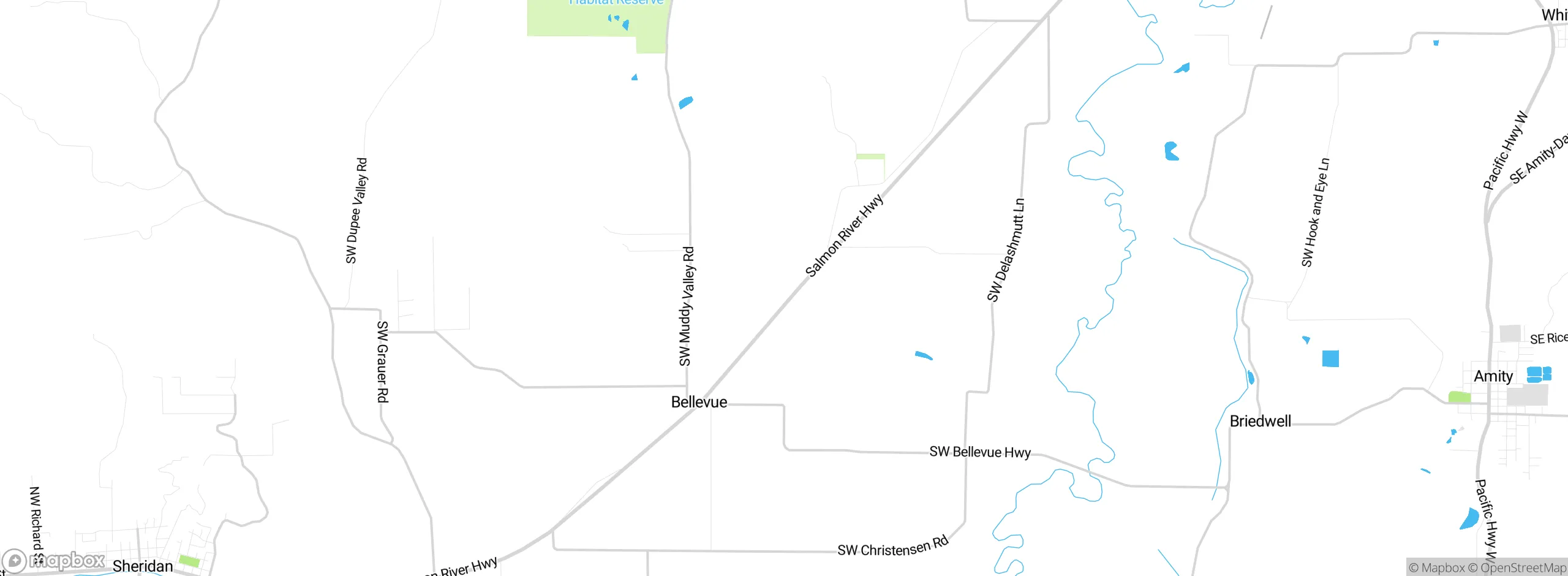 Map showing approximate location