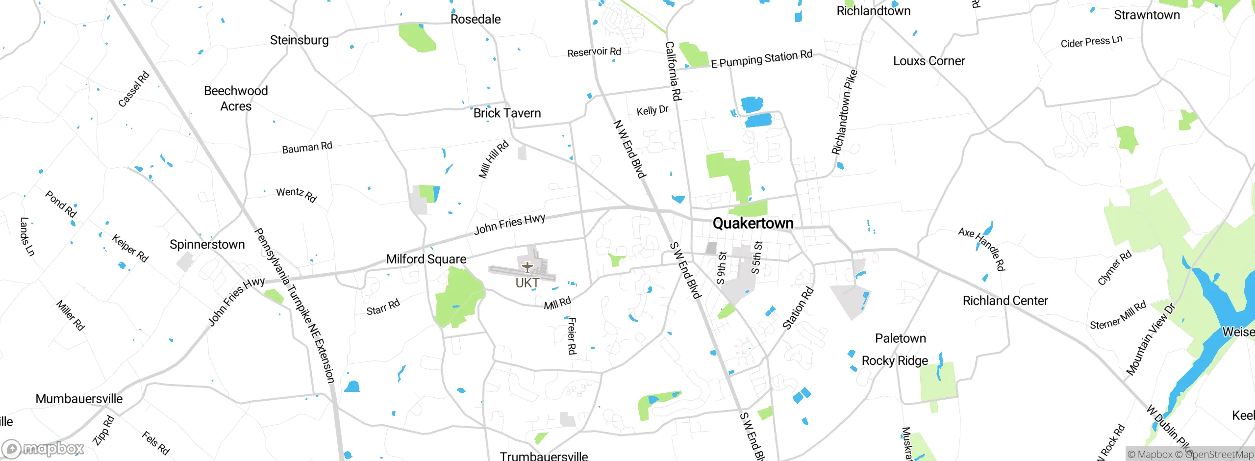 Map showing approximate location