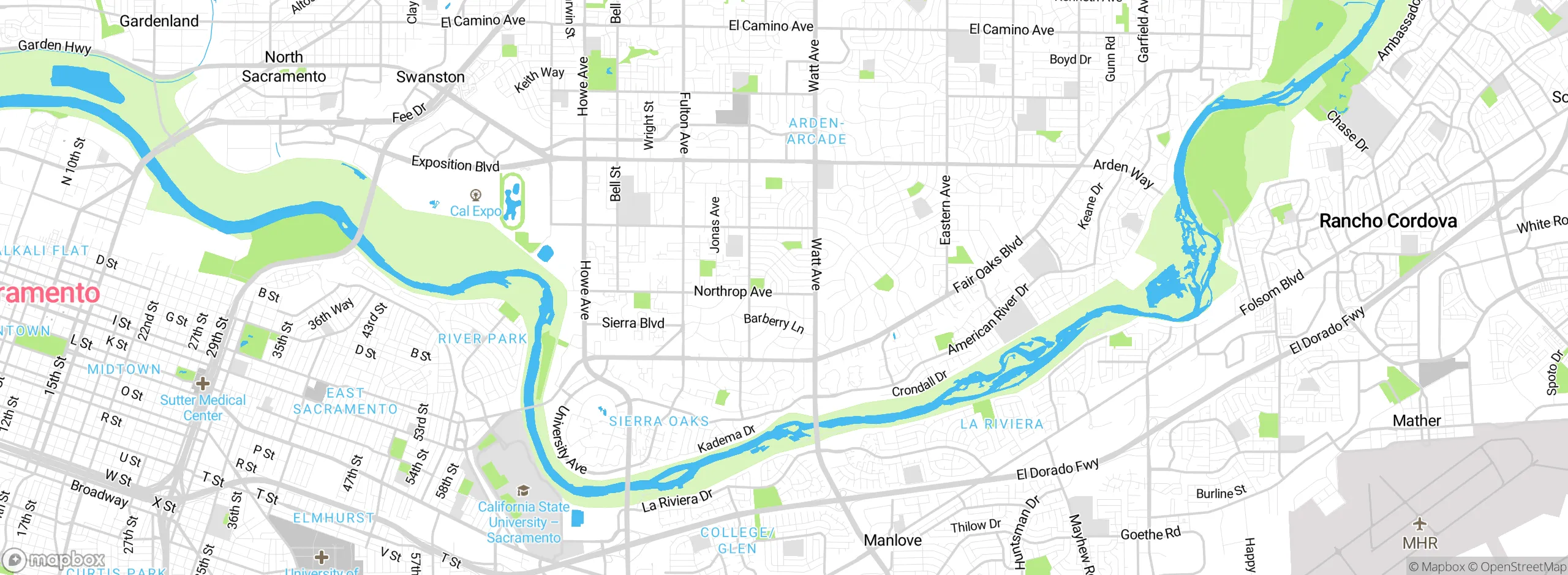 Map showing approximate location