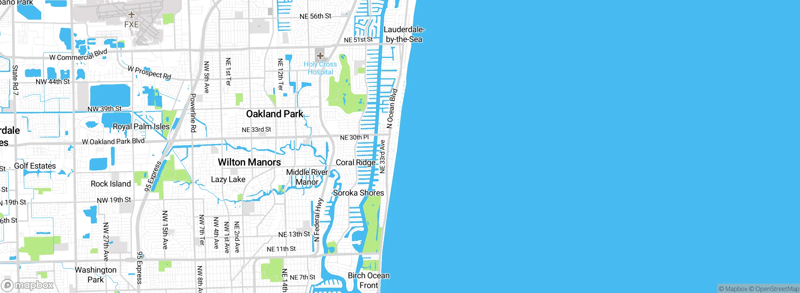 Map showing approximate location