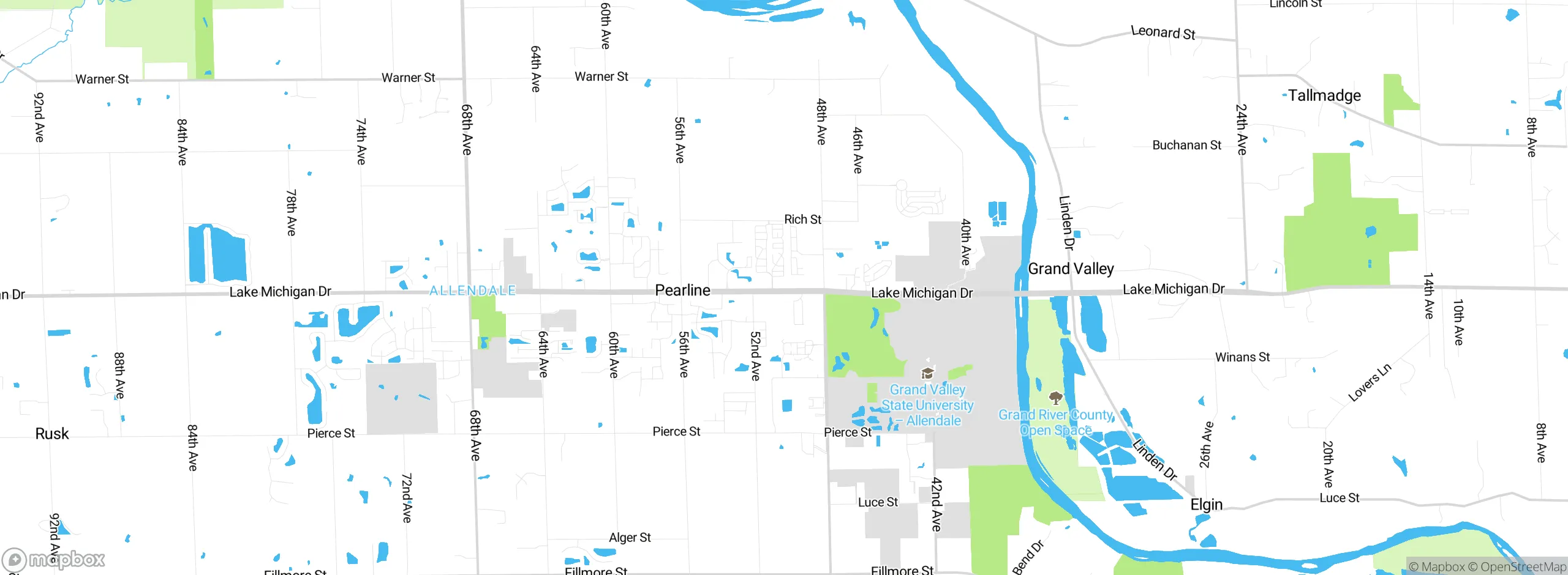 Map showing approximate location