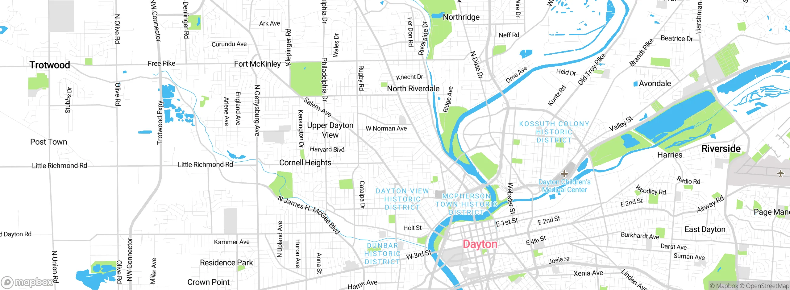 Map showing approximate location