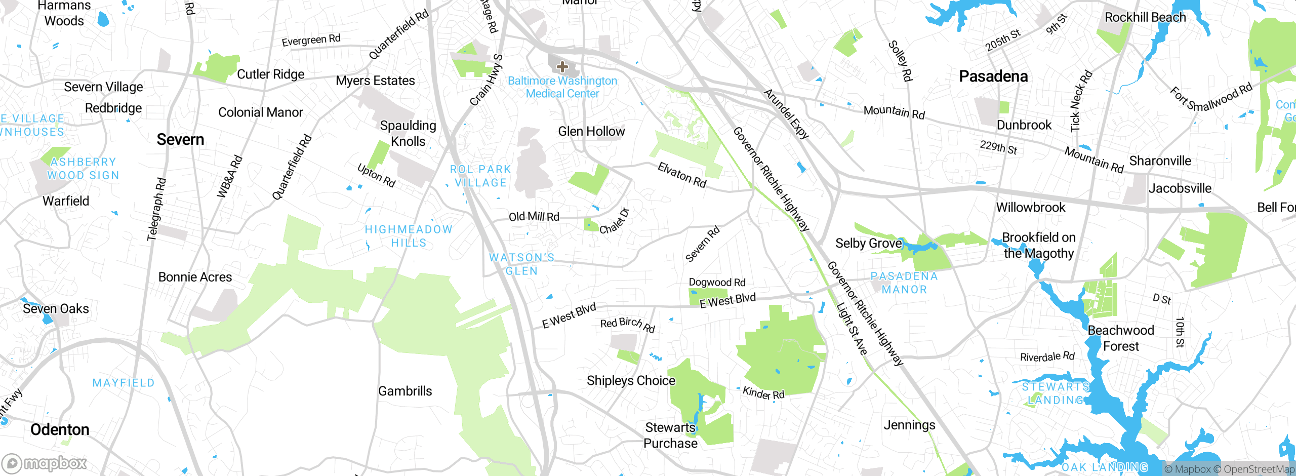 Map showing approximate location