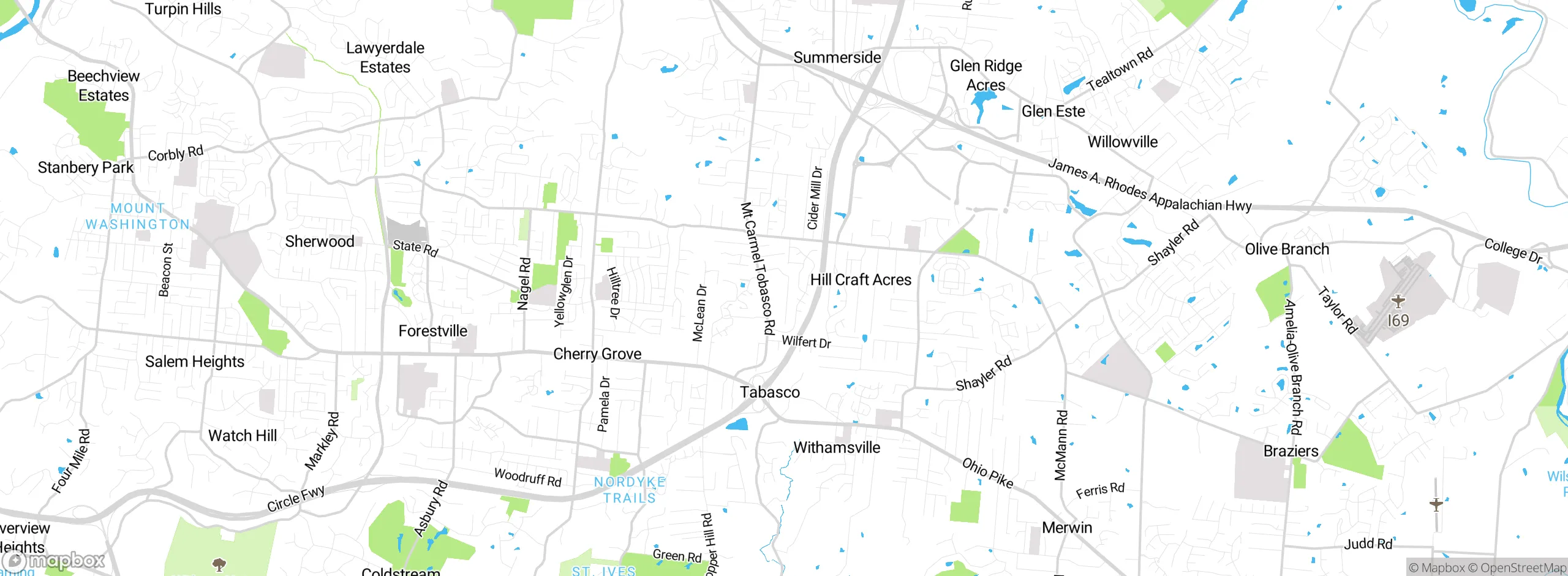 Map showing approximate location