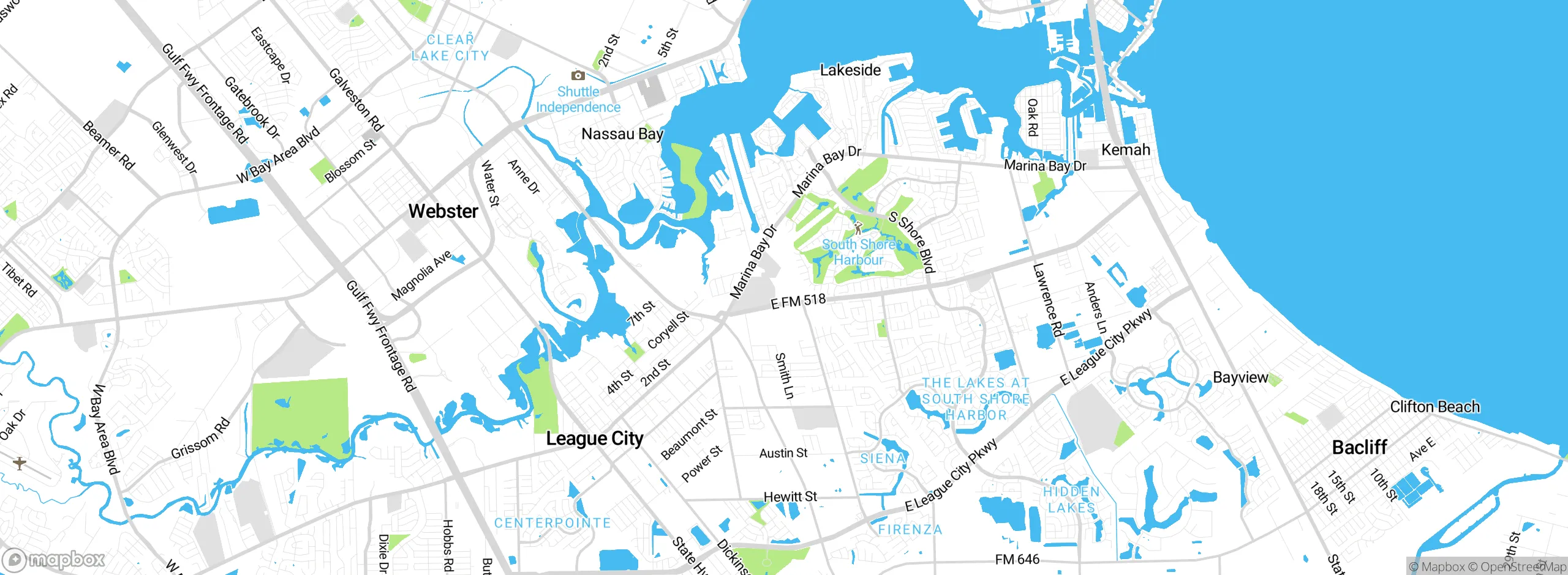 Map showing approximate location