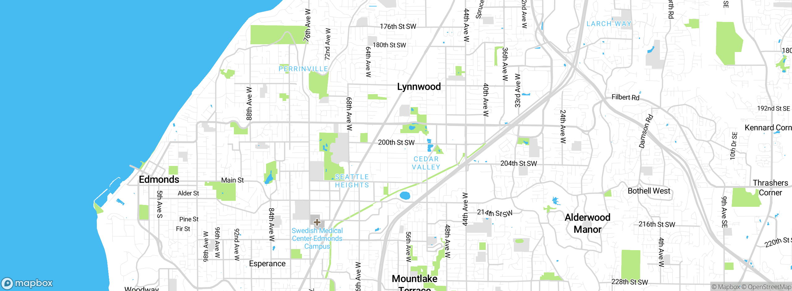 Map showing approximate location