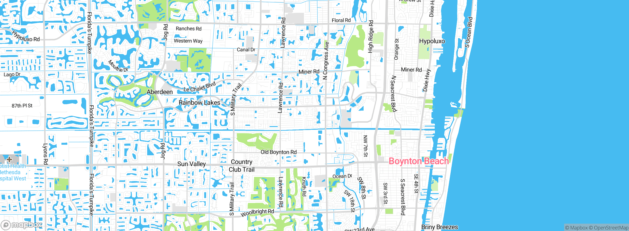 Map showing approximate location