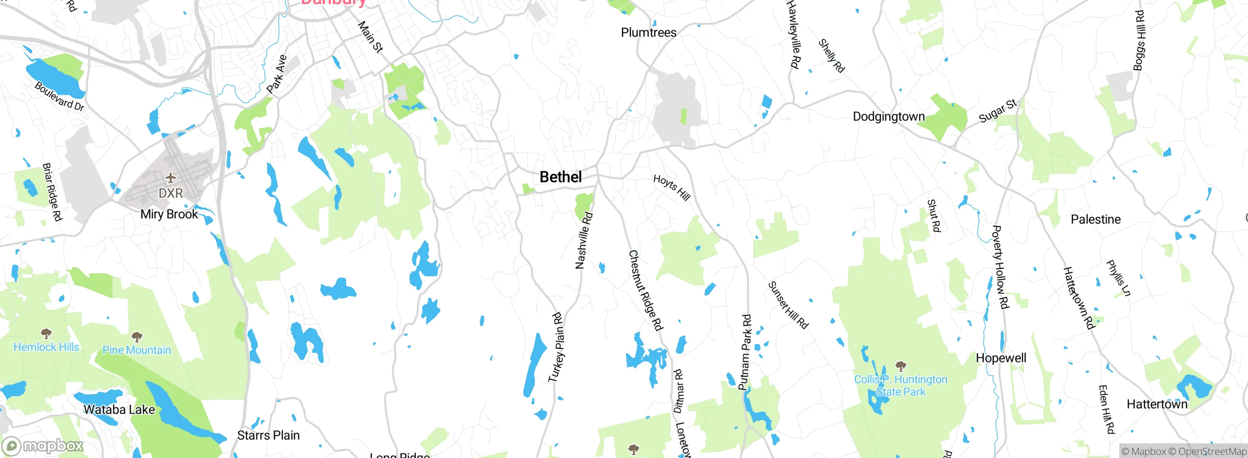 Map showing approximate location