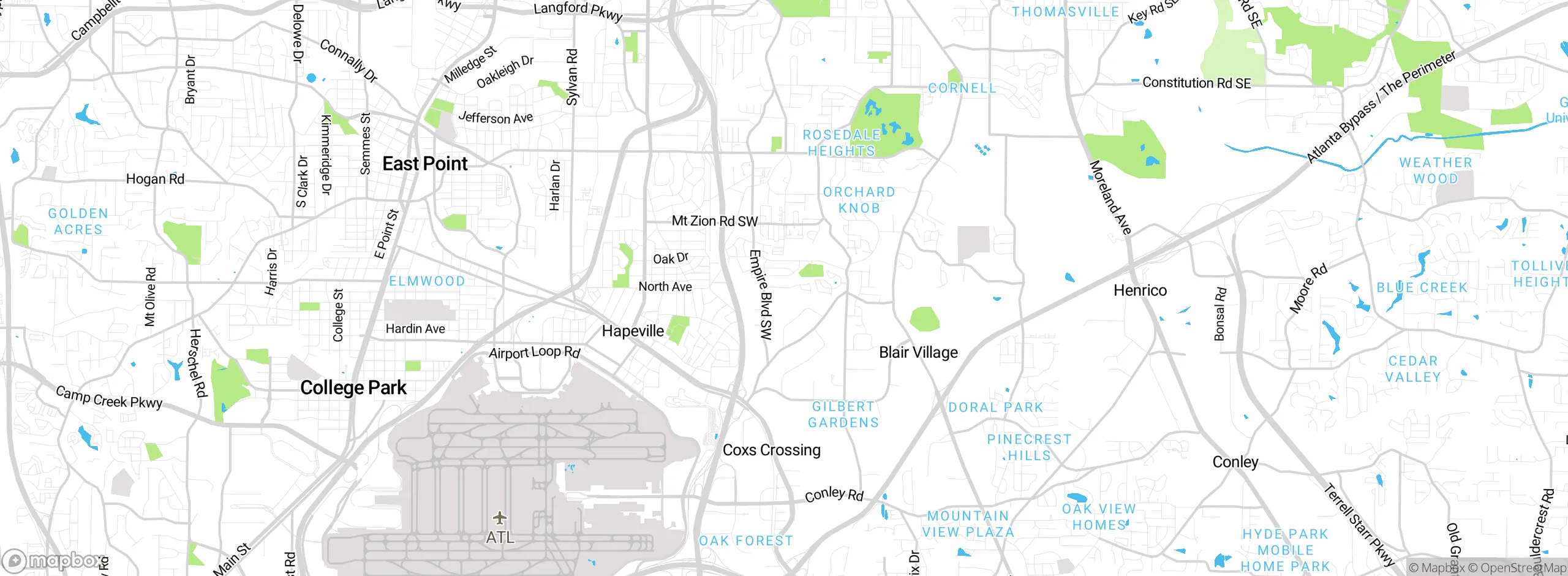 Map showing approximate location