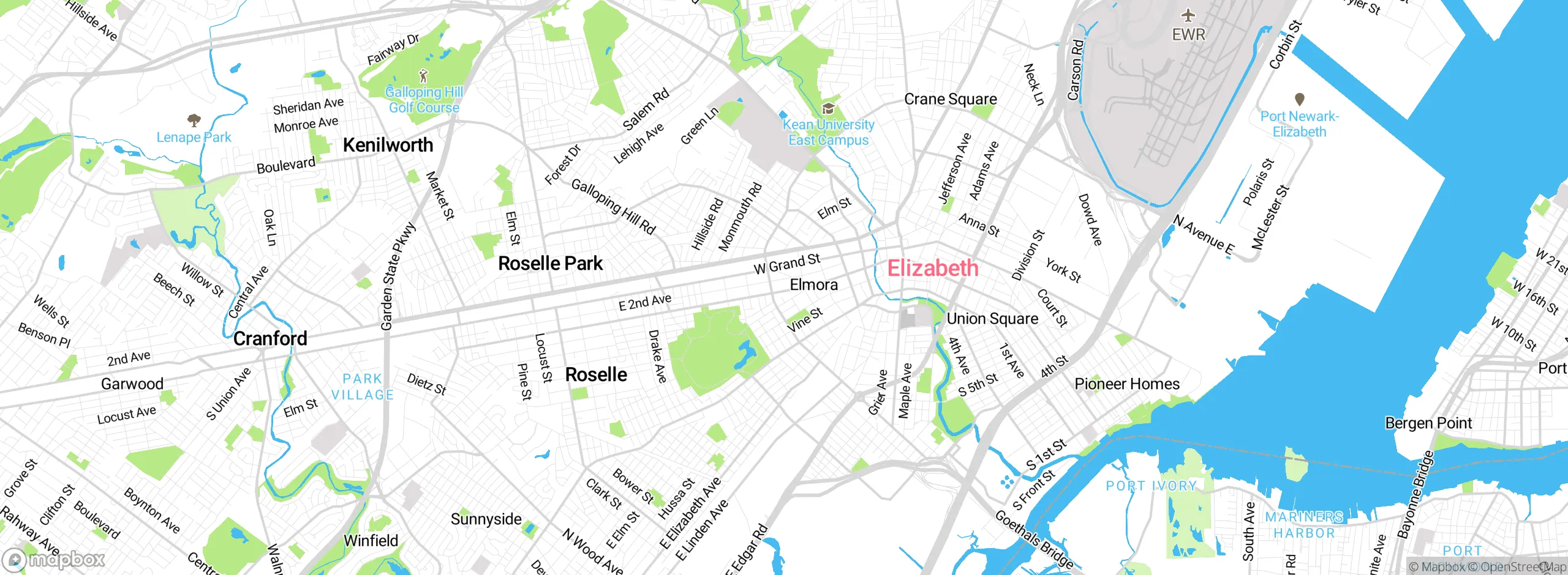 Map showing approximate location