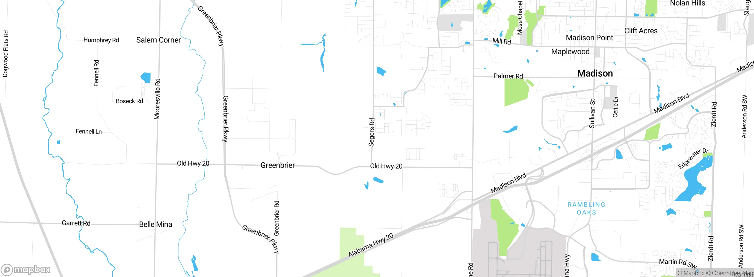 Map showing approximate location