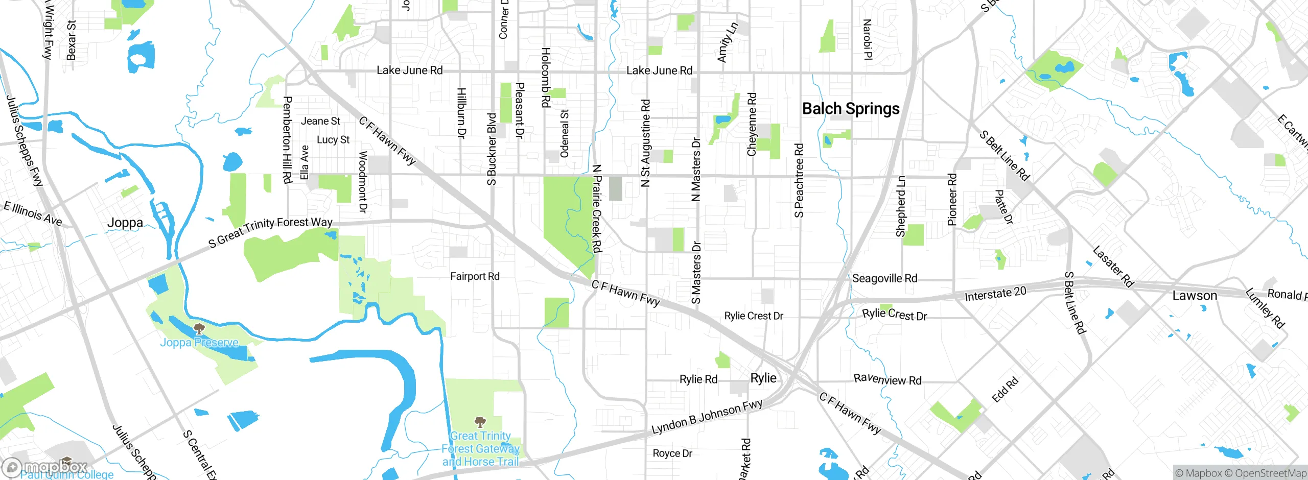 Map showing approximate location