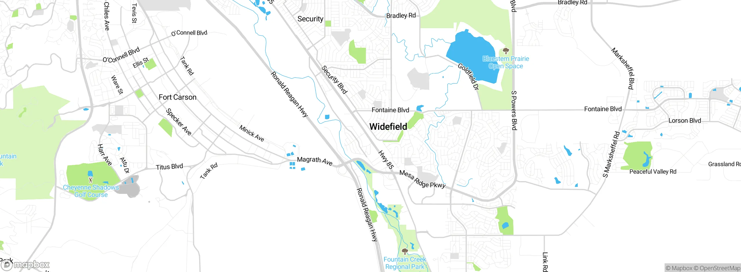 Map showing approximate location