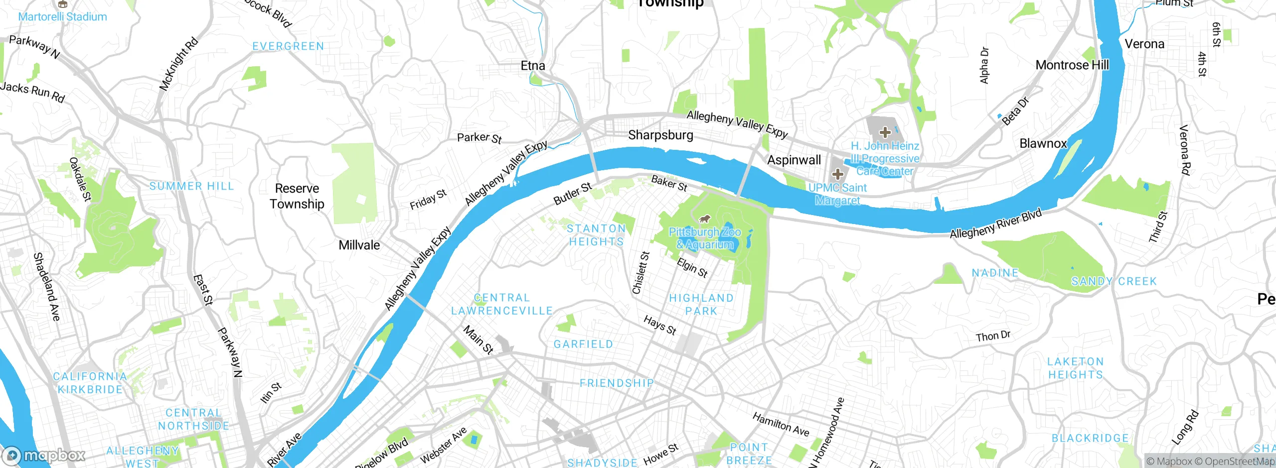 Map showing approximate location