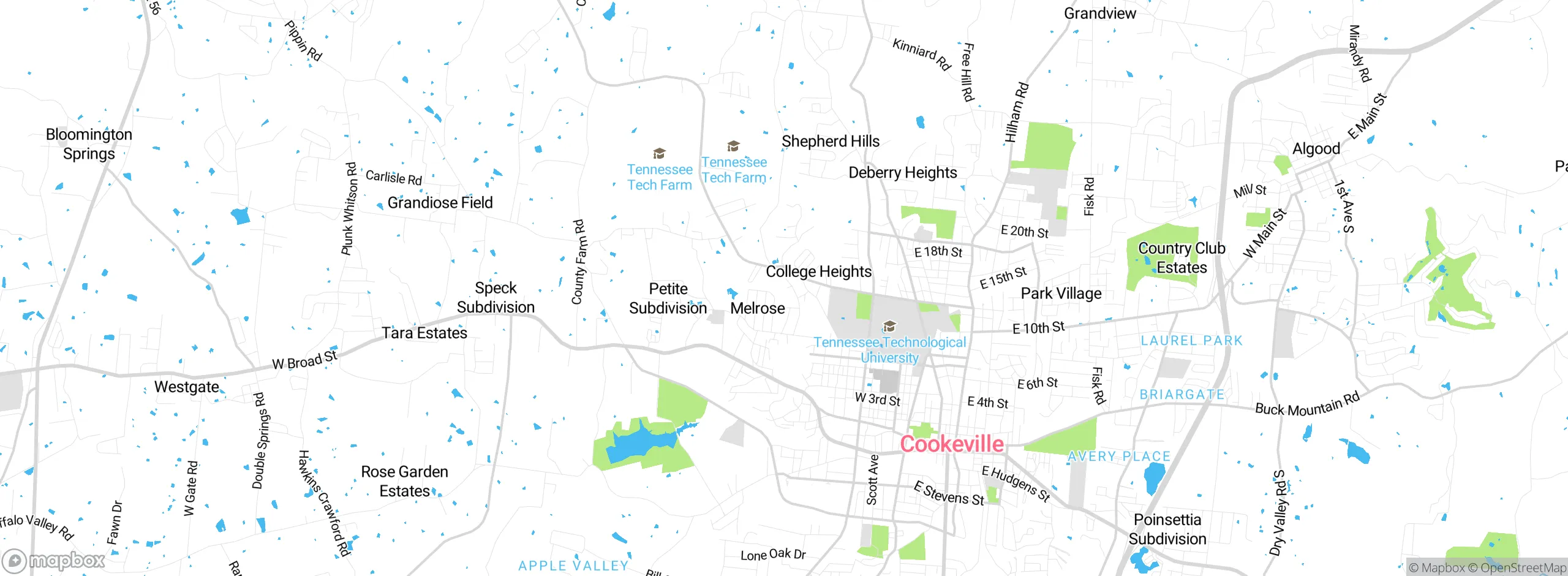 Map showing approximate location