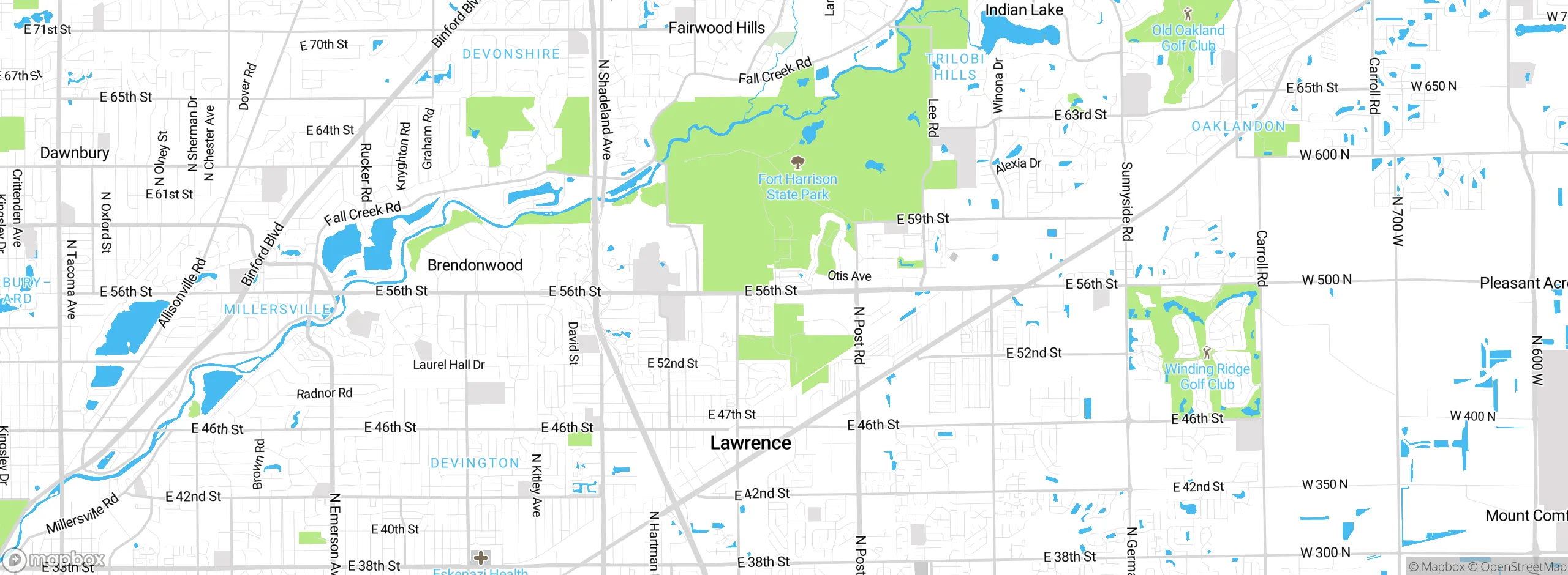 Map showing approximate location