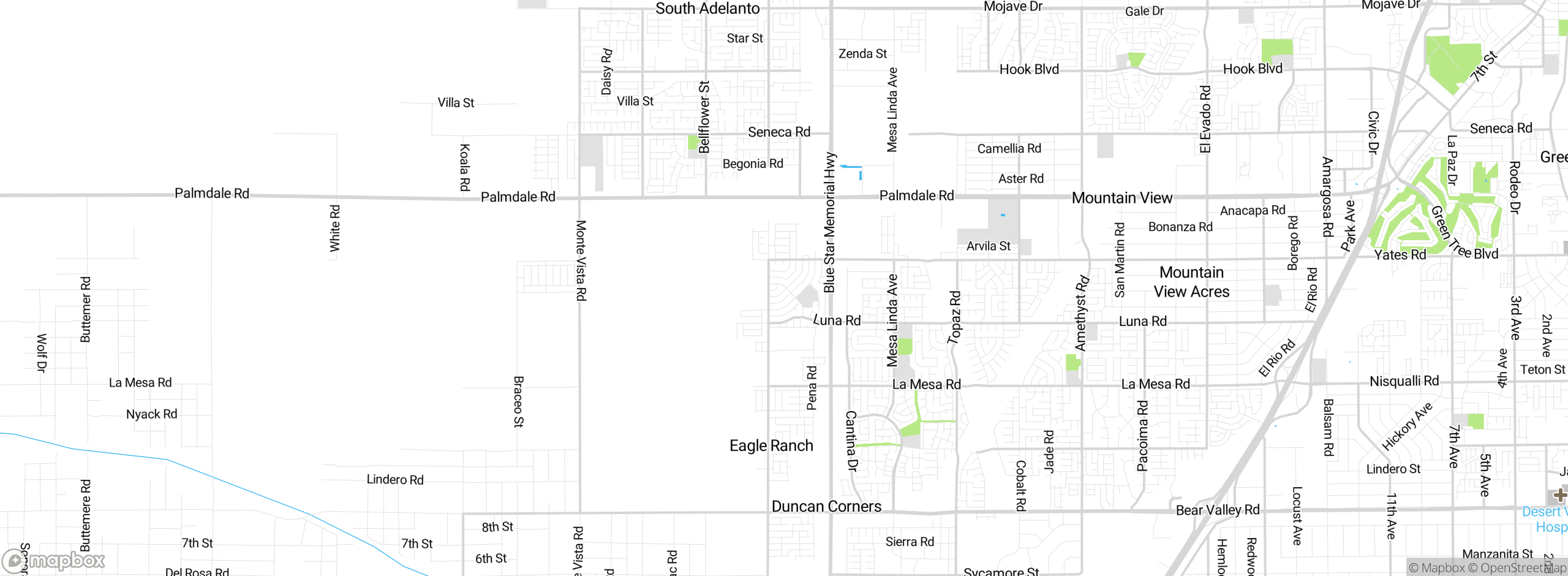 Map showing approximate location