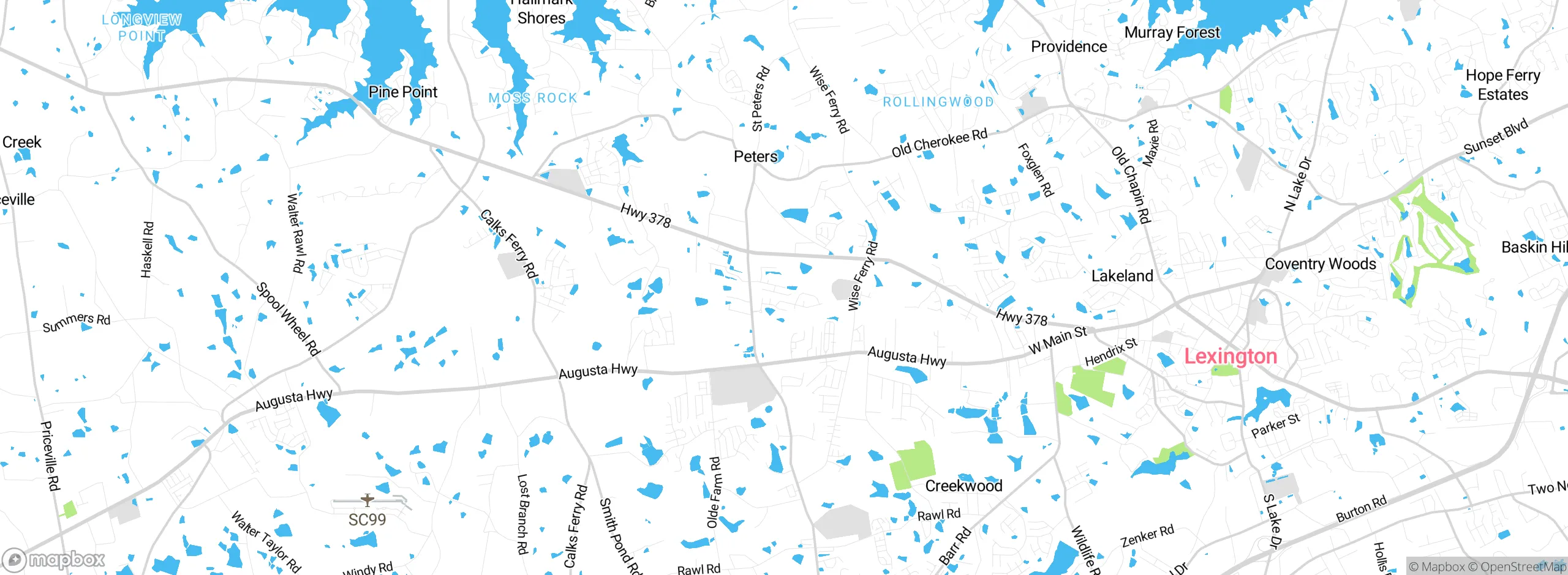 Map showing approximate location