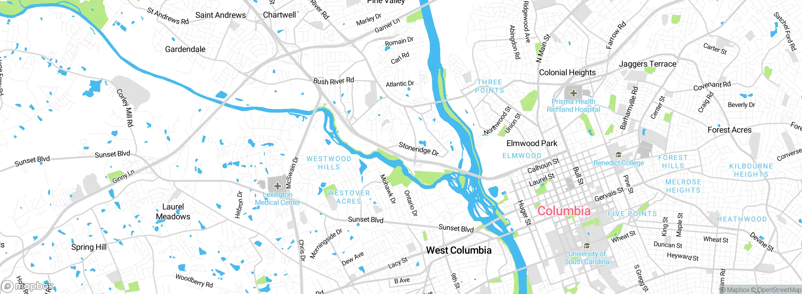 Map showing approximate location