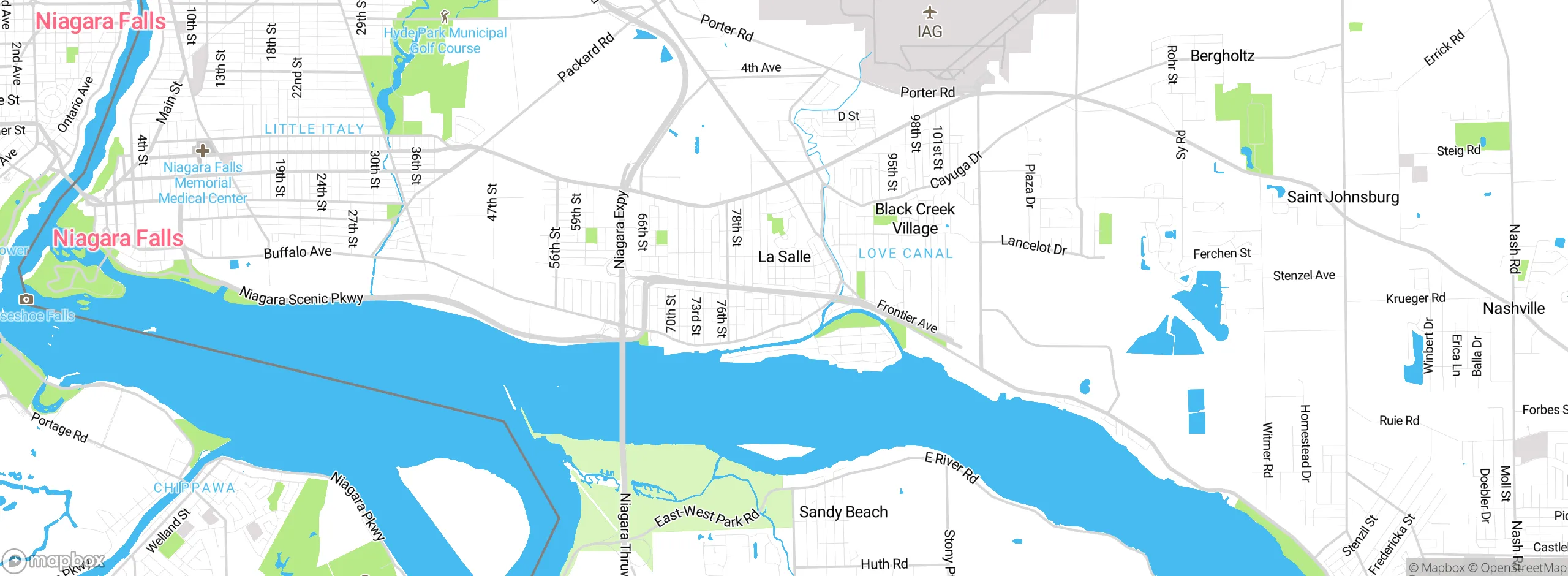 Map showing approximate location