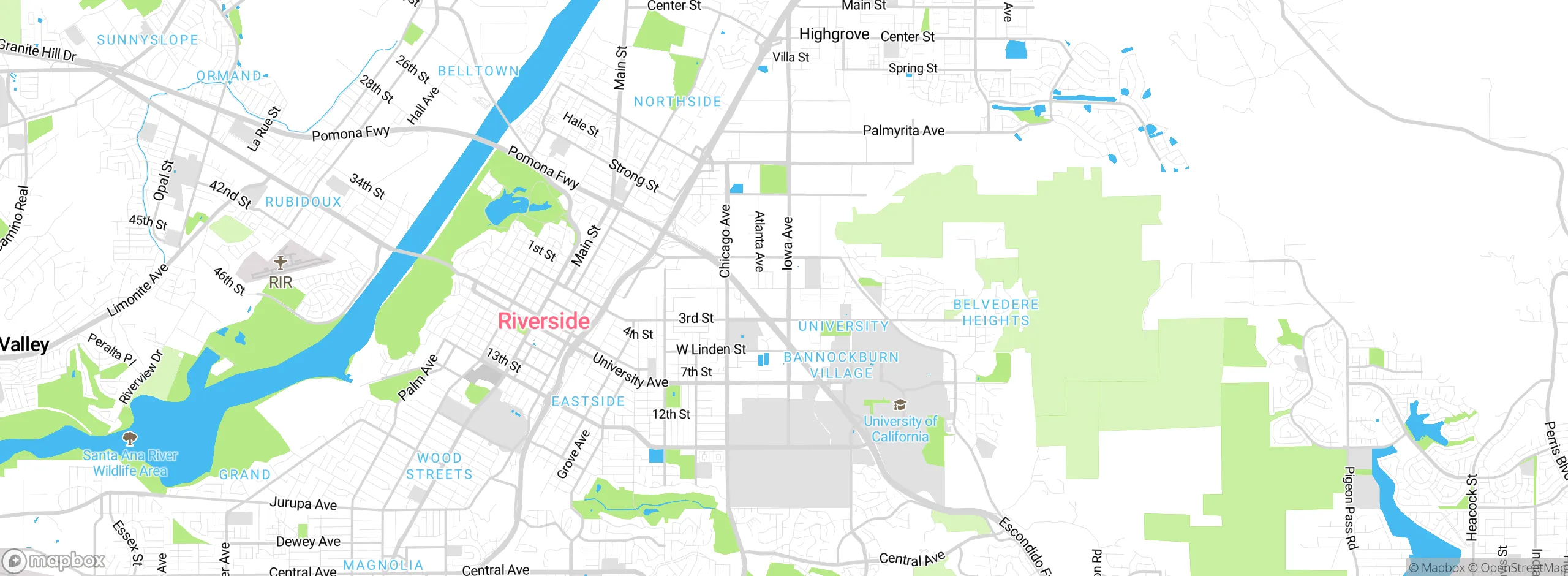 Map showing approximate location