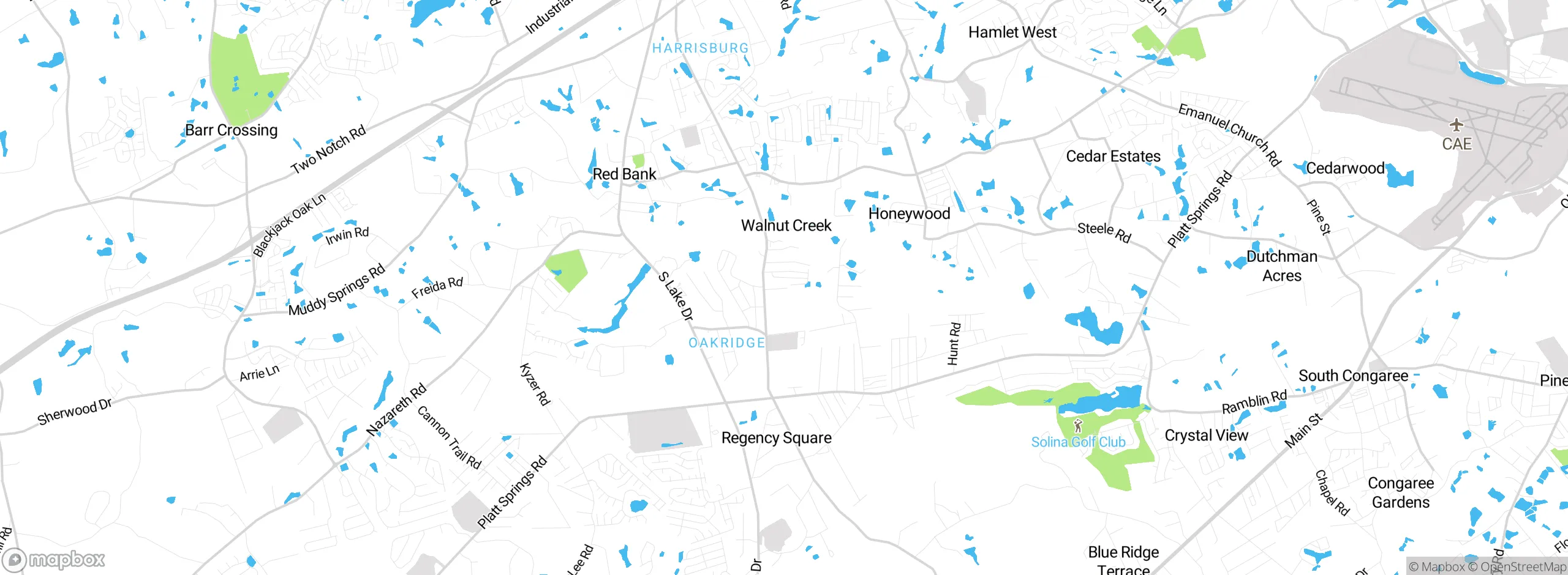 Map showing approximate location
