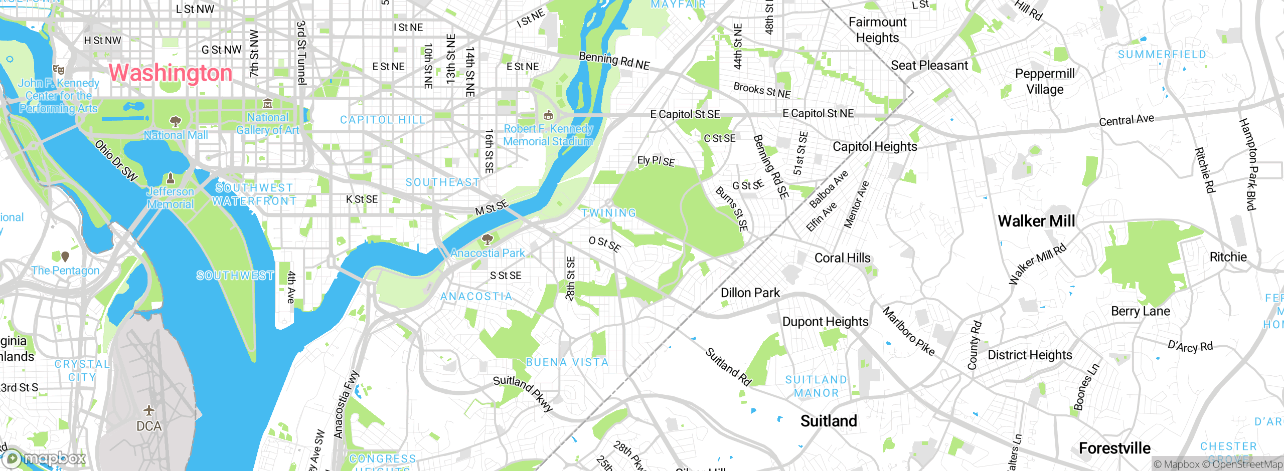 Map showing approximate location