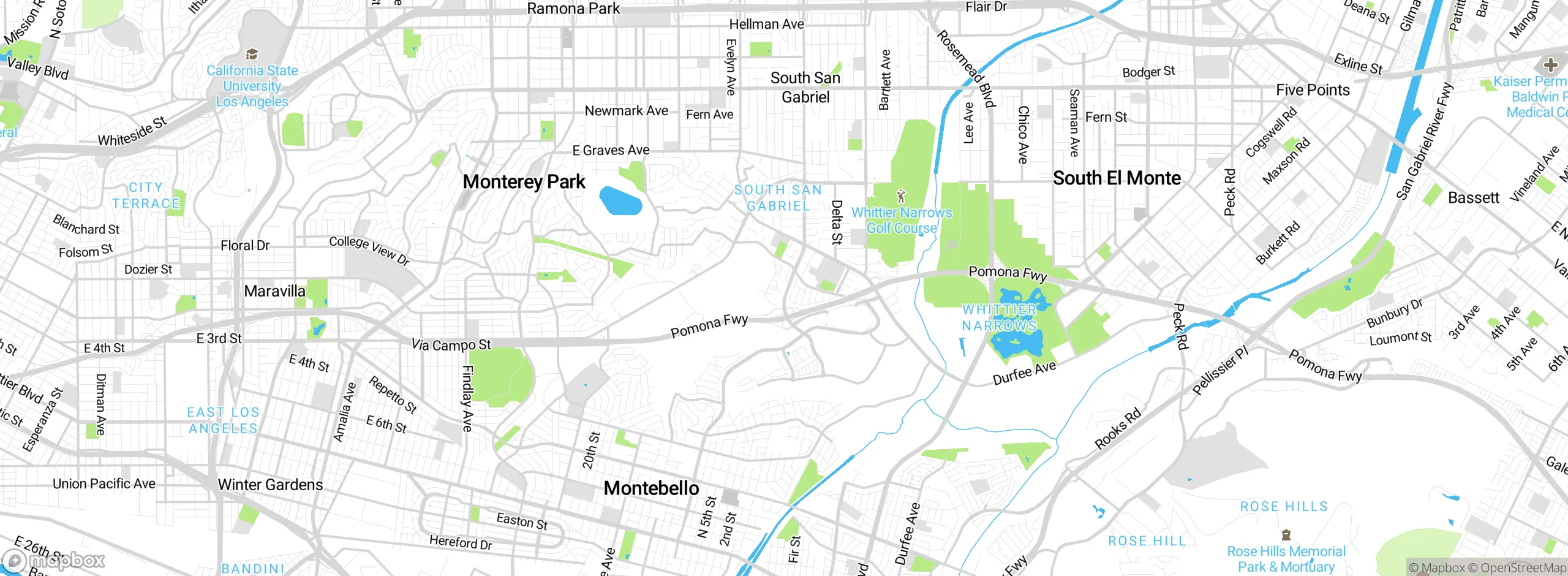 Map showing approximate location