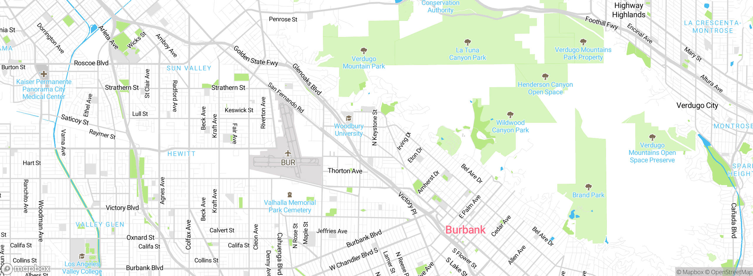 Map showing approximate location
