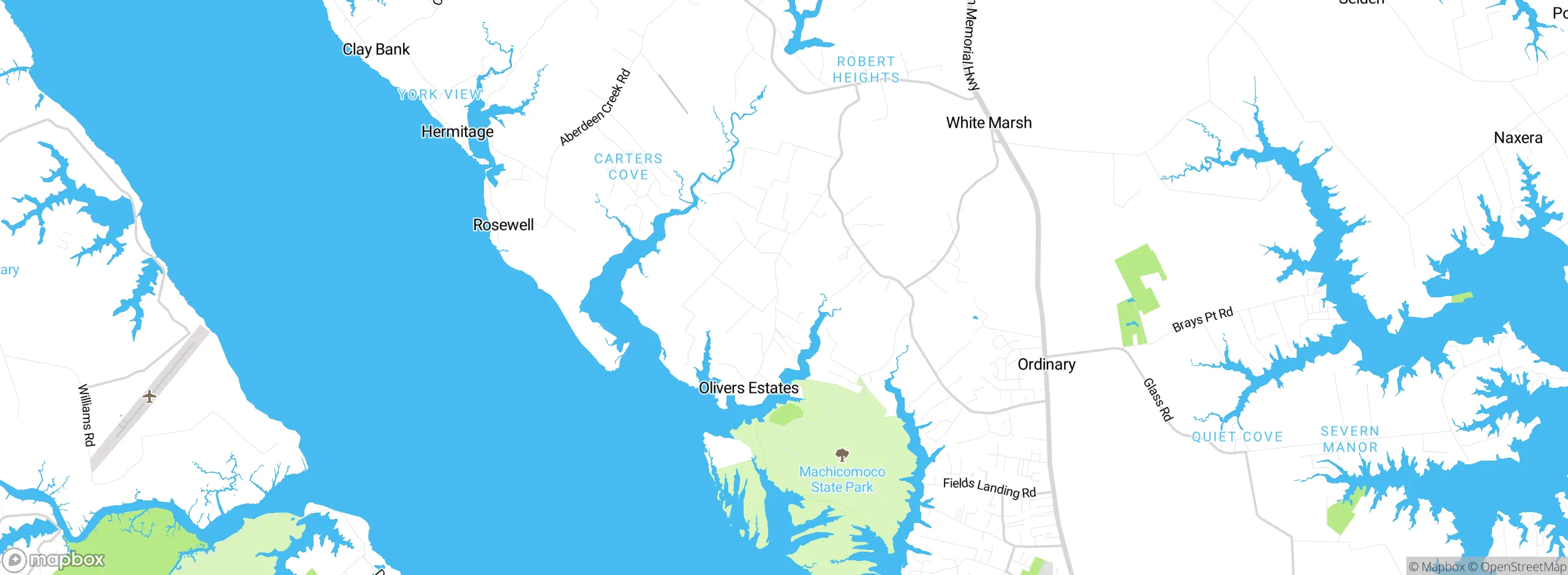 Map showing approximate location