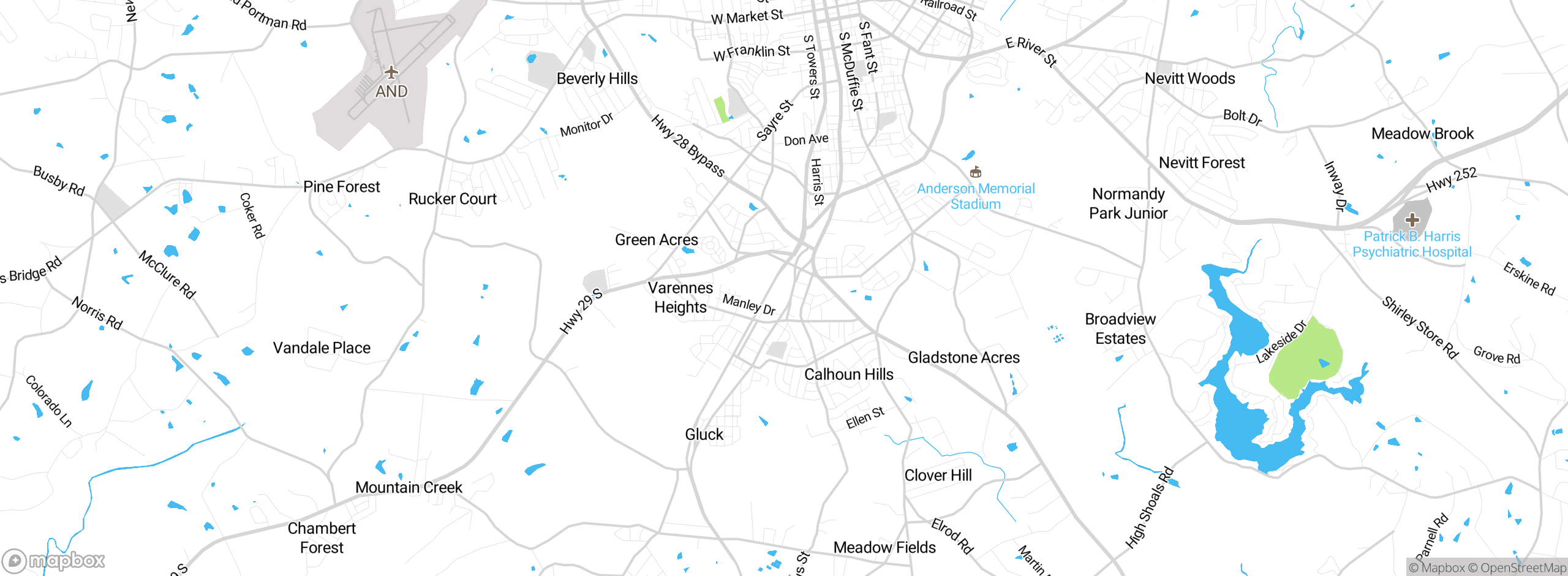 Map showing approximate location