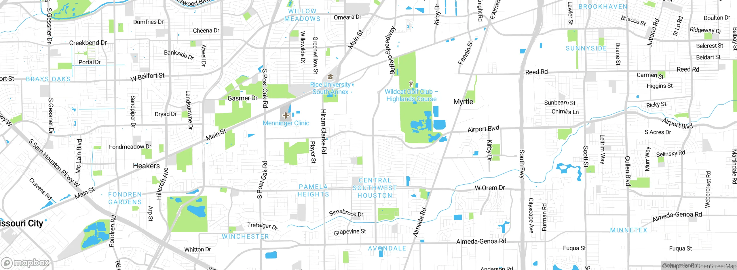 Map showing approximate location