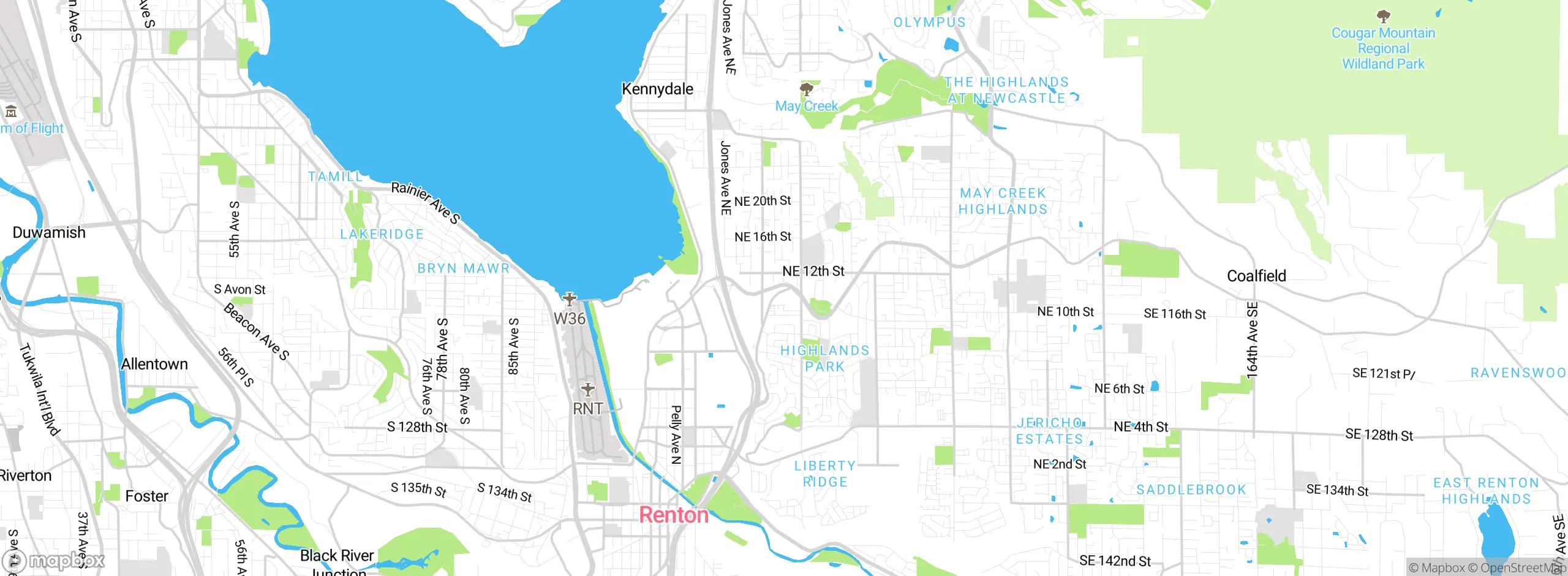 Map showing approximate location