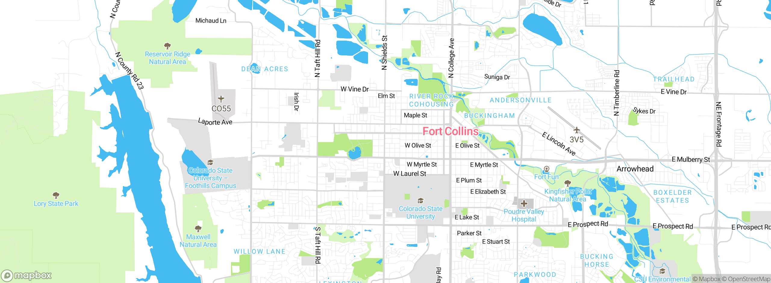 Map showing approximate location