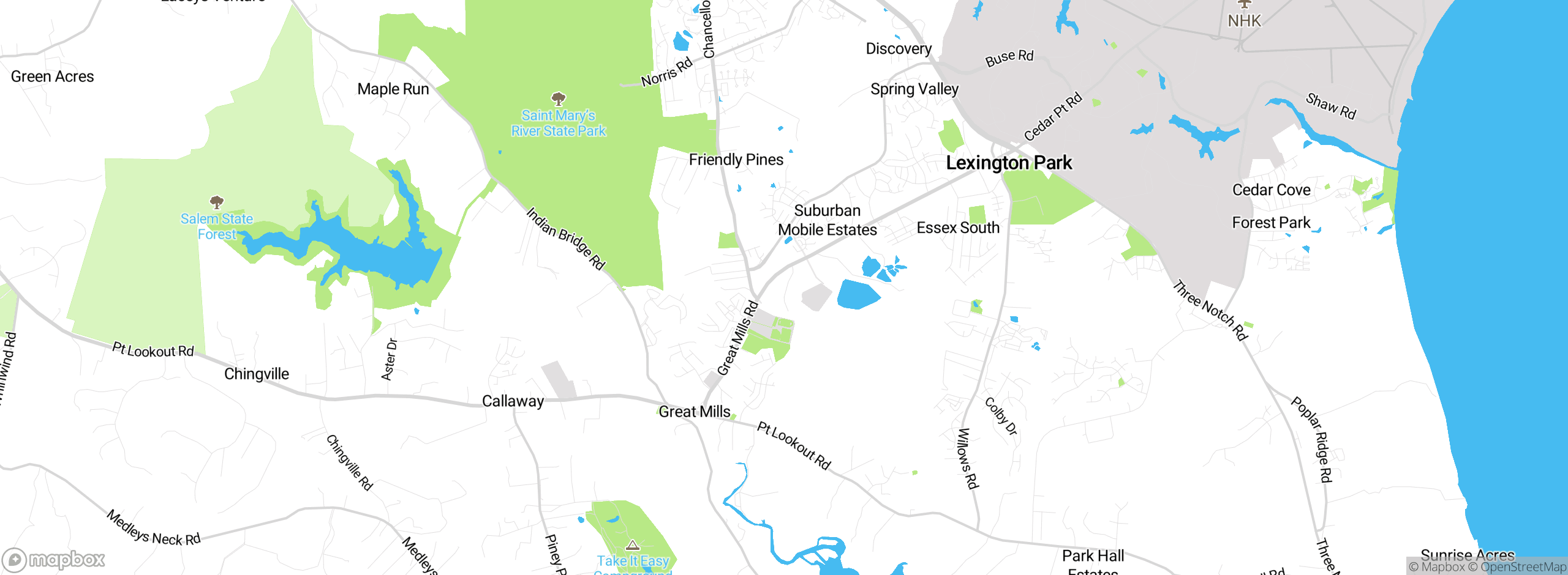 Map showing approximate location