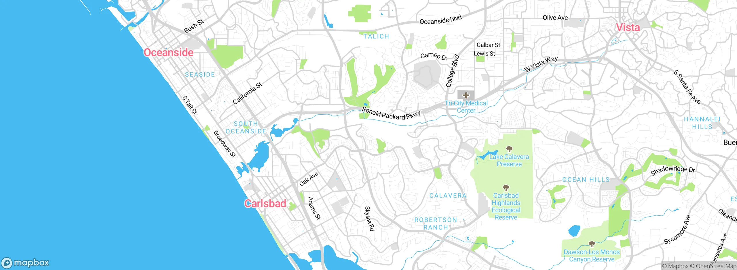 Map showing approximate location