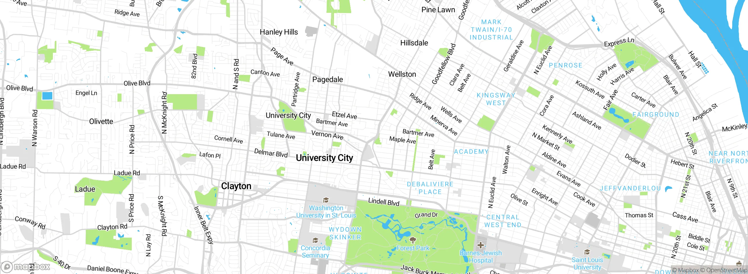 Map showing approximate location