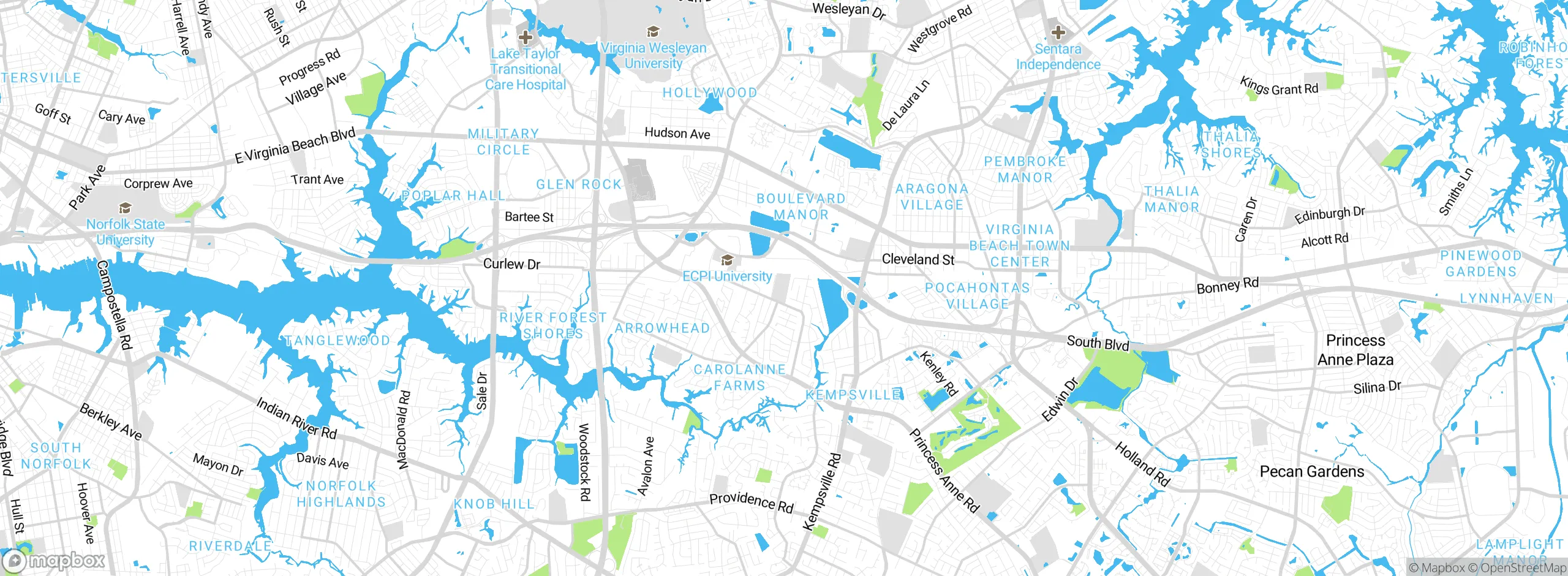 Map showing approximate location