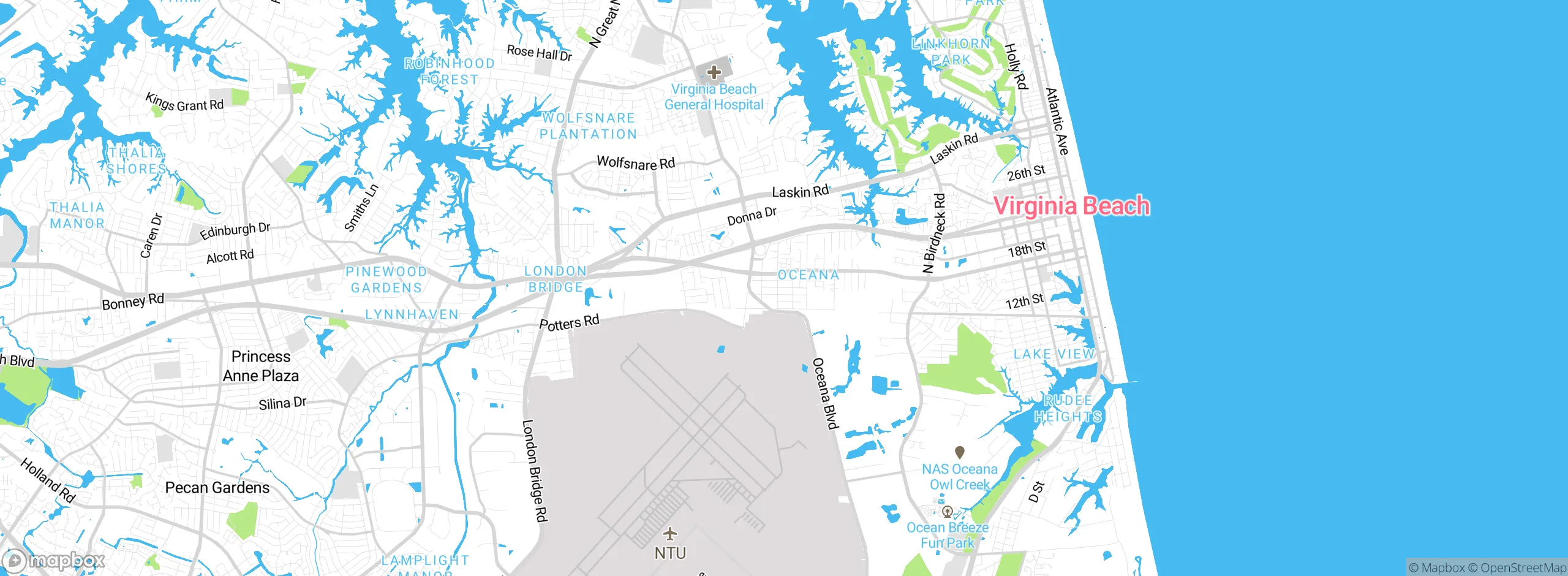 Map showing approximate location